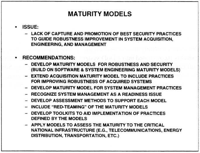Maturity models (55K)
